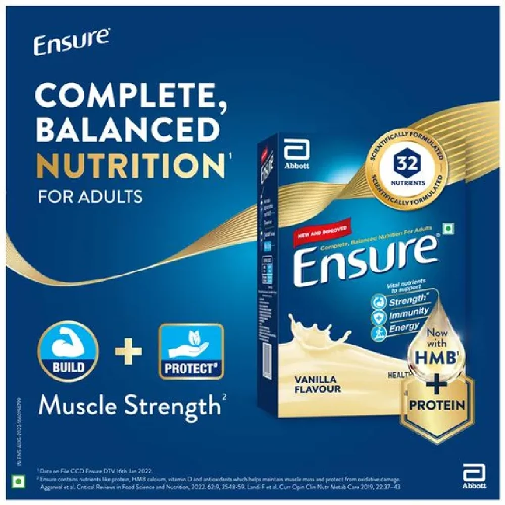Ensure Nutritional Powder Vanilla Flavour, 1 Kg-6.webp